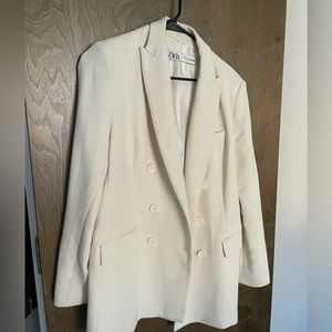 Cream Blazer Zara